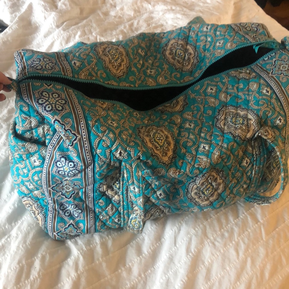 Vera Bradley Turquoise Duffel Weekender Bag